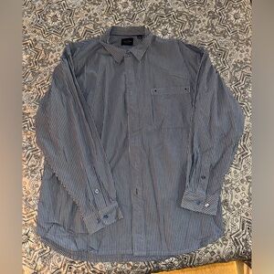 Classic Navy Striped Men's Shirt